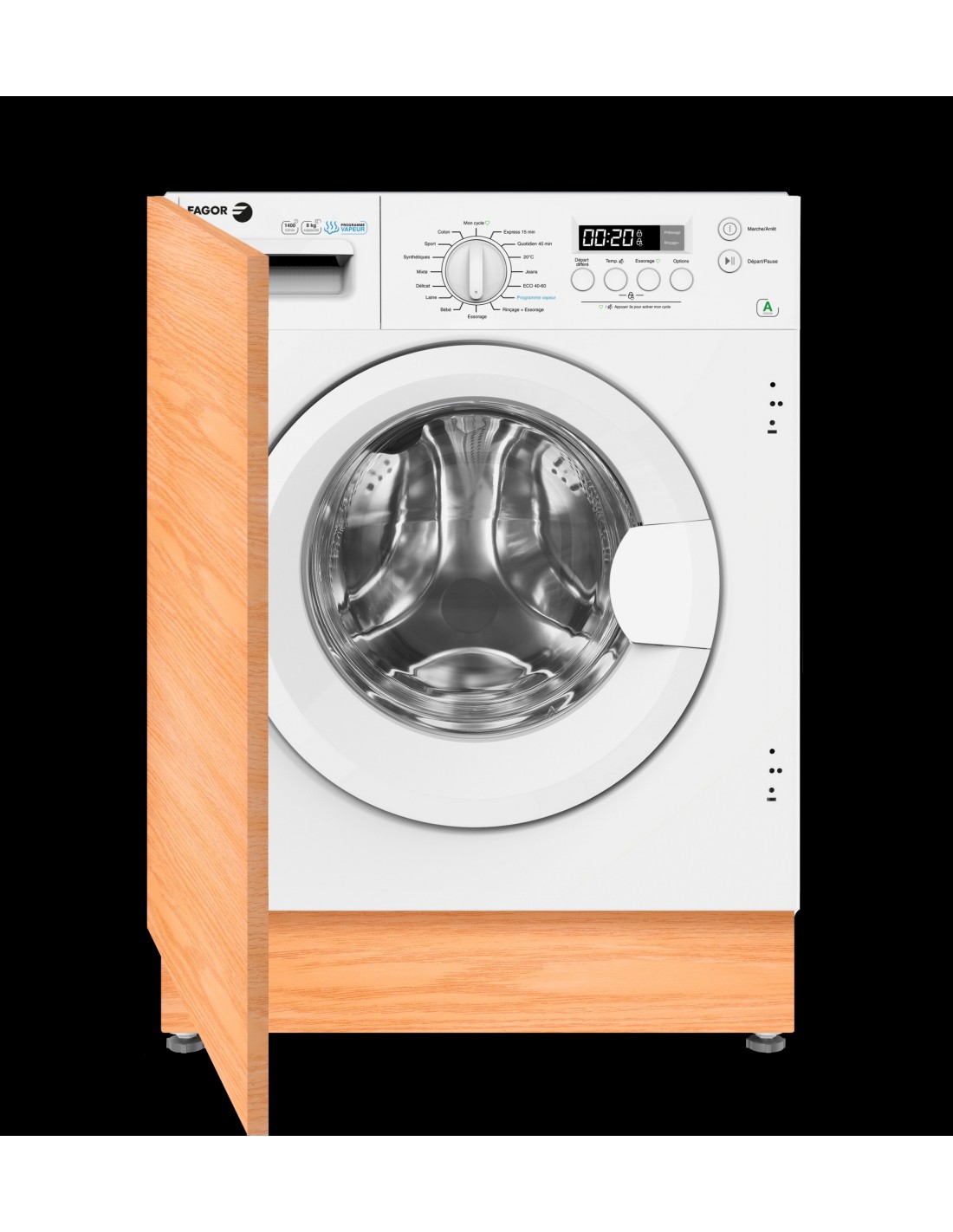 LAVE LINGE FRONTAL ENCASTRABLE FAGOR FLI814IAW Blanc